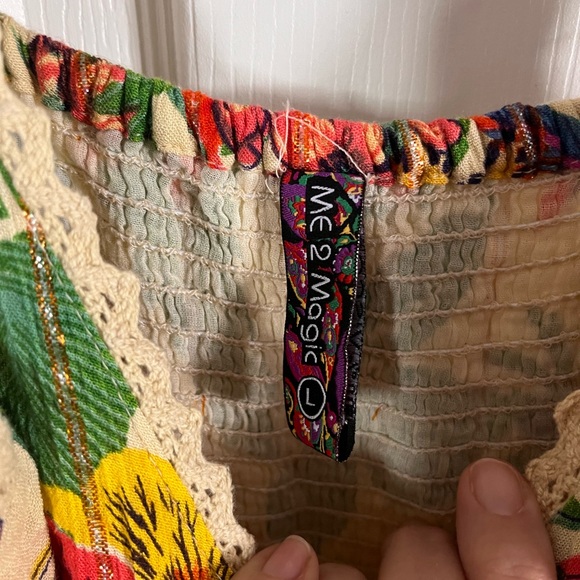 Me 2 Magic Floral Sleeveless Maxi Dress Large - Picture 3 of 4